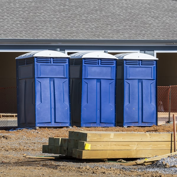 how can i report damages or issues with the portable restrooms during my rental period in Alum Bank PA